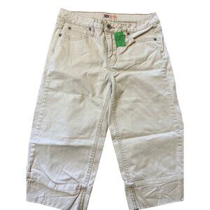 Faded Glory Womens Bermuda Stretch Khaki Twill Shorts Size 4